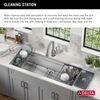 45” Workstation Undermount Single Bowl 16 Gauge Stainless Steel Kitchen Sink with 2-Tier WorkFlow™ Ledge and Accessories
